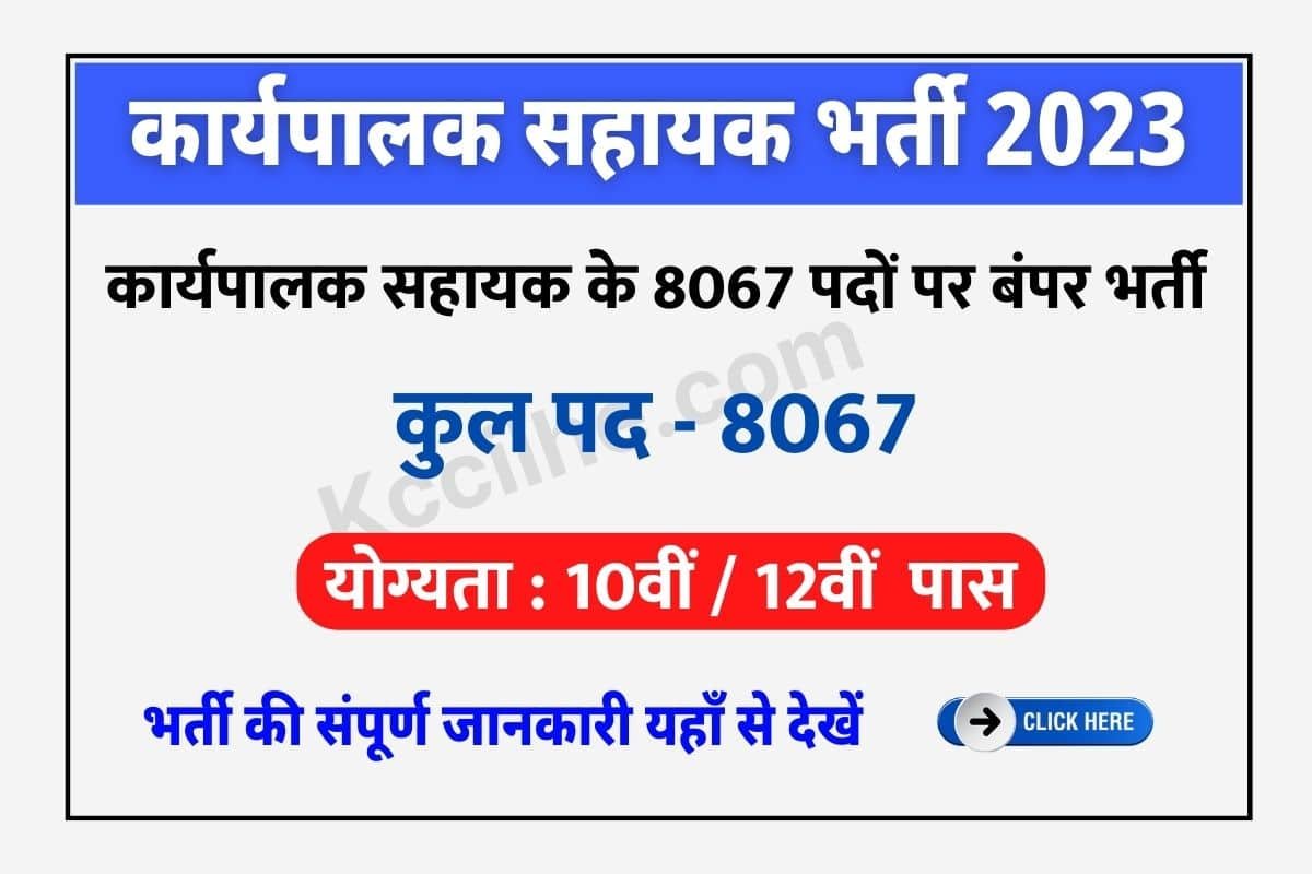 Bihar Karyapalak Sahayak Vacancy 2023